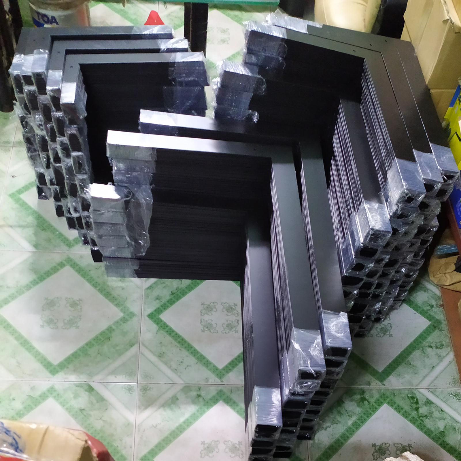 Thước góc vuông 350mm x 500mm (thước vuông, thước ke góc vuông, ê ke)