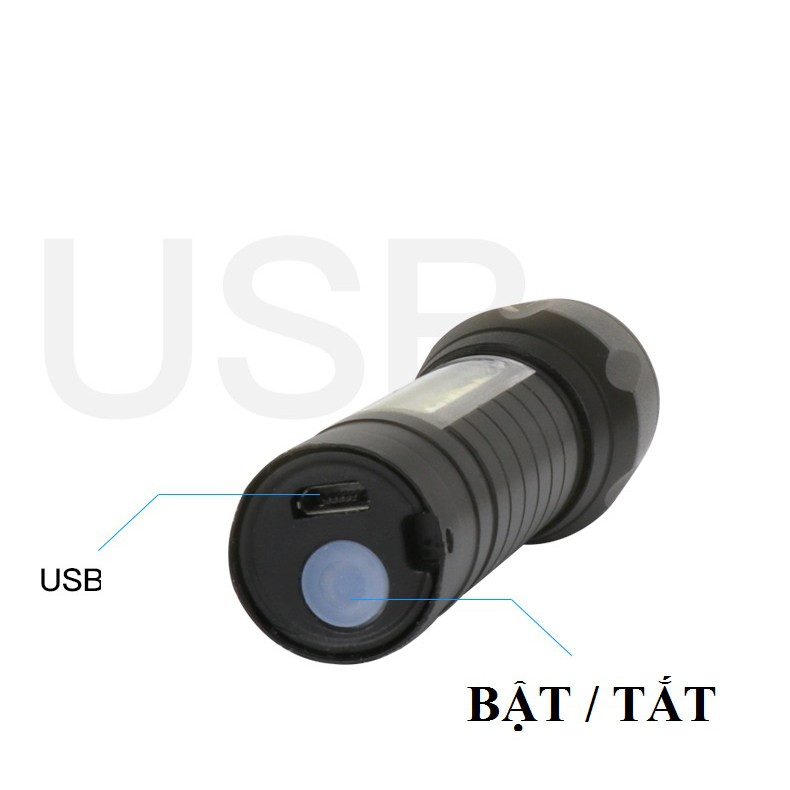 Đèn pin mini siêu sáng 1516 có zoom