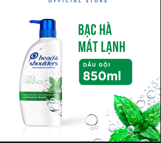 (voucher 11k) Dầu gội Head & shoulder bạc hà mát lạnh Thái Lan 850ml