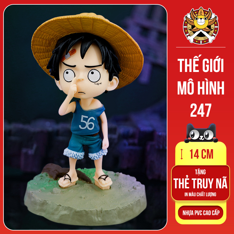 Mô hình Monkey D Luffy ngoáy mũi cực kì đáng yêu