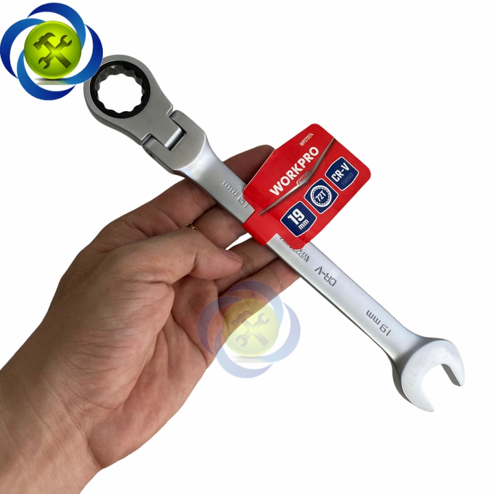 Cờ lê tự động đầu lắc léo 19mm Workpro WP273174
