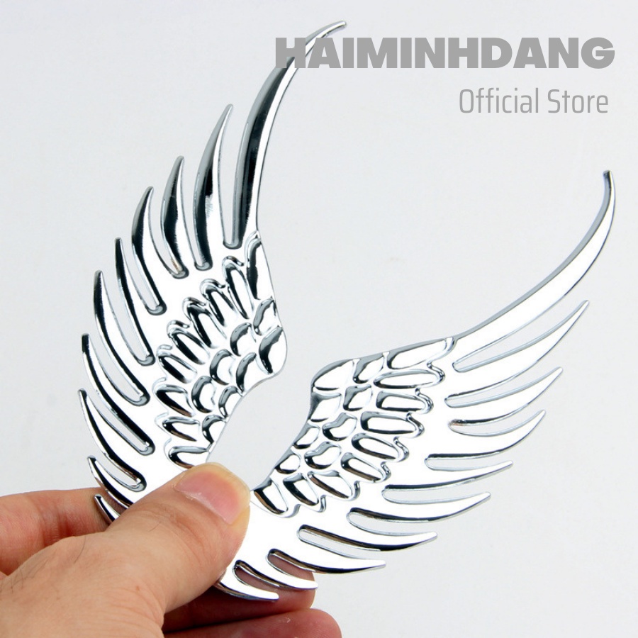 Đôi cánh thiên thần 3D gắn logo xe hơi trang trí