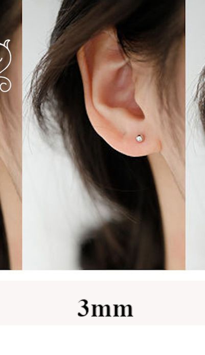BASIC DOT Silver Earrings