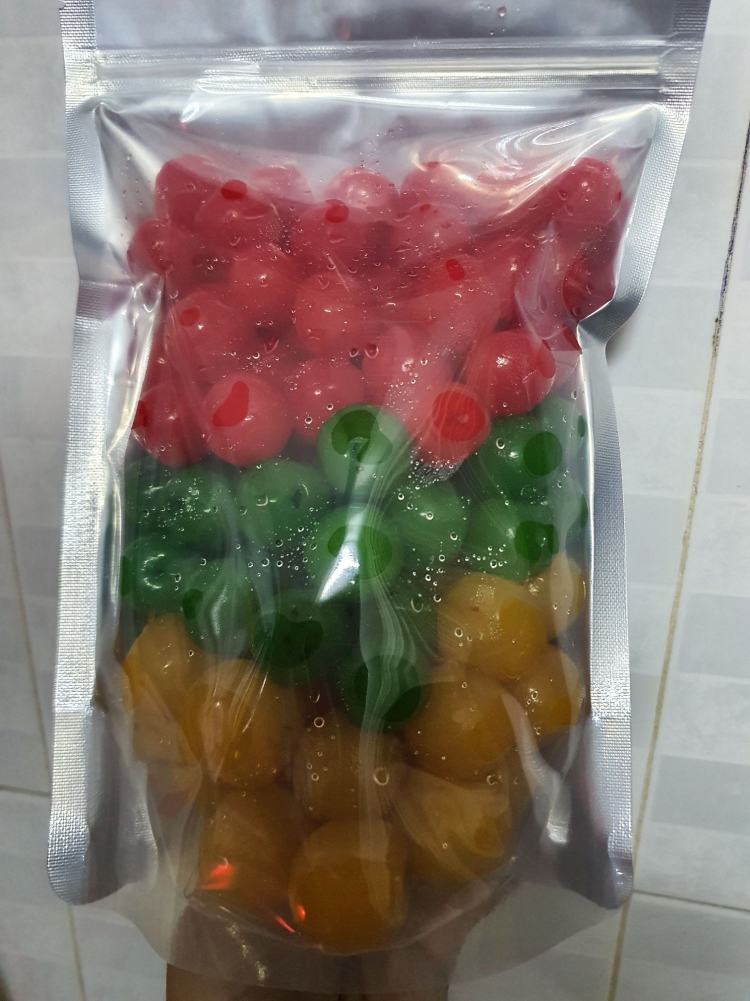 Mứt trái lý 800GR mix 3 màu - date luôn mới