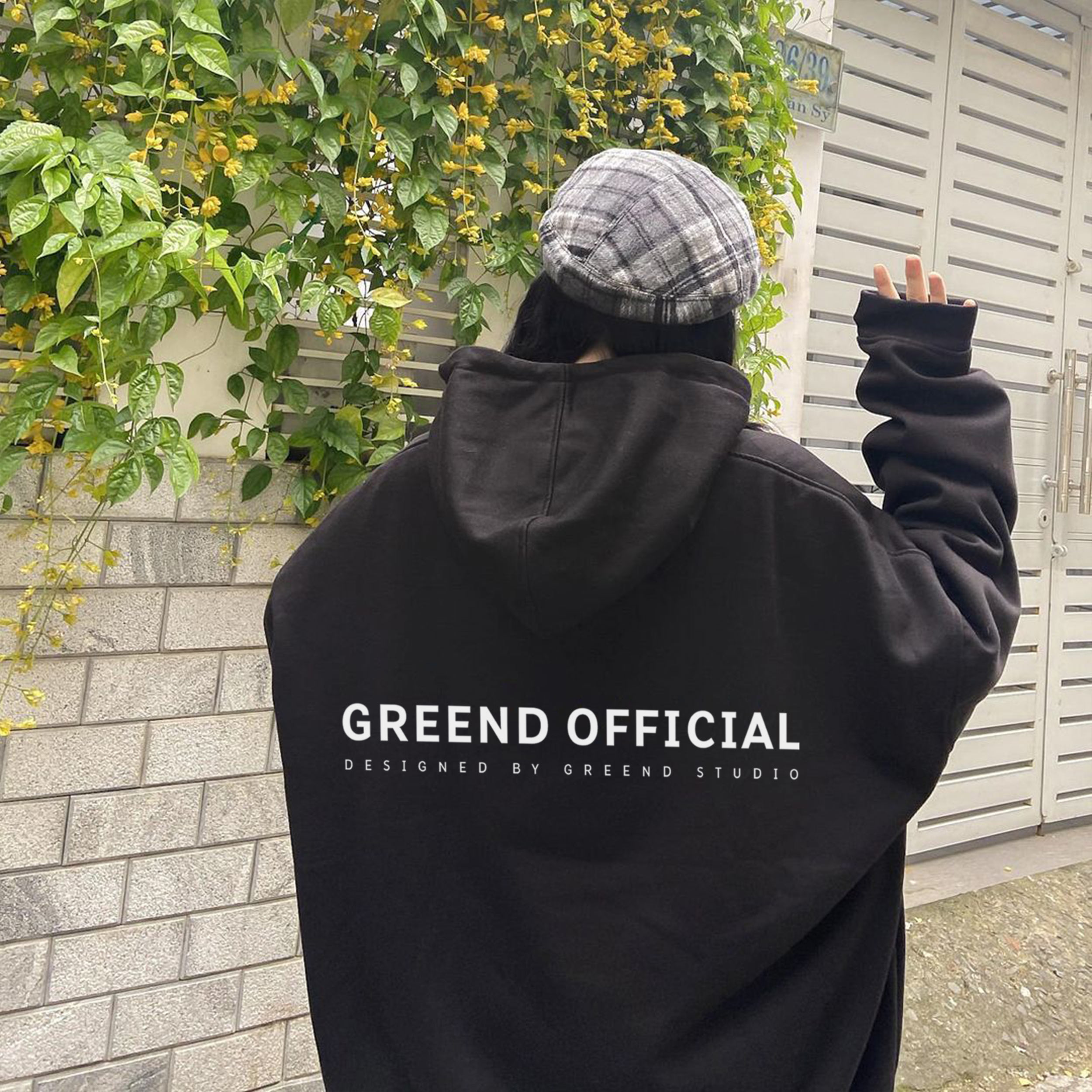 Hoodie Nỉ Bông Unisex Basic TyPo Greend Design 2021 HD03