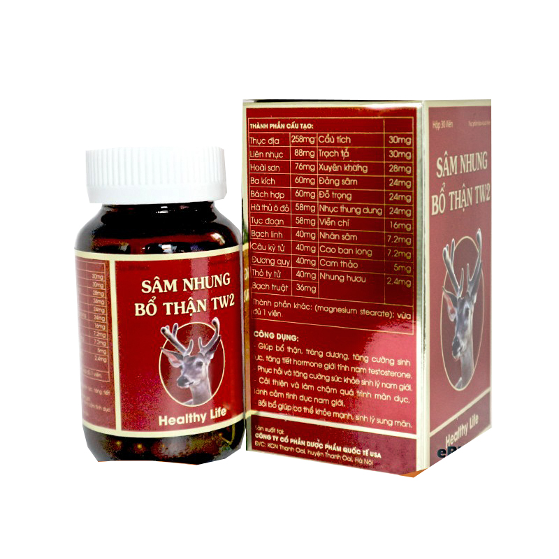 SÂM NHUNG BỔ THẬN bổ thận tráng dương mạnh gân cốt