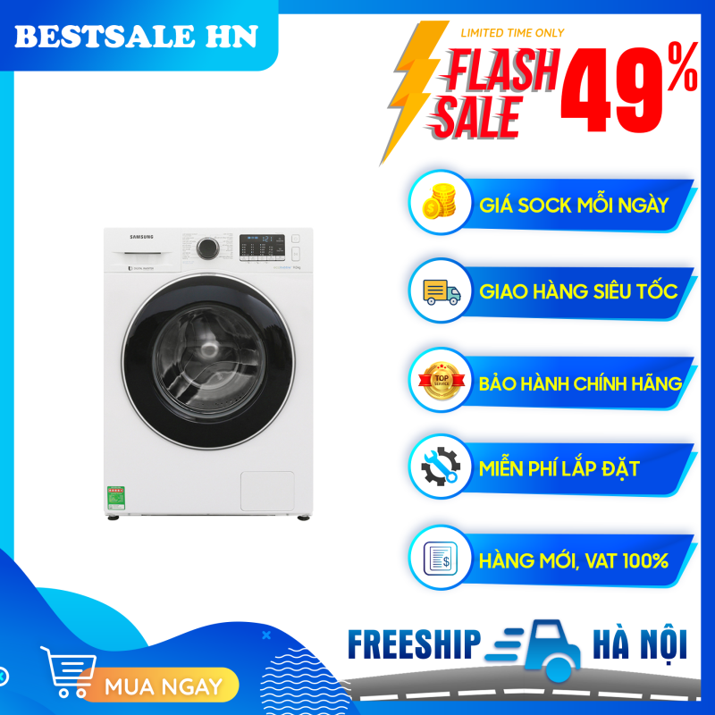 Máy giặt Samsung Inverter 9 kg WW90J54E0BW/SV chính hãng