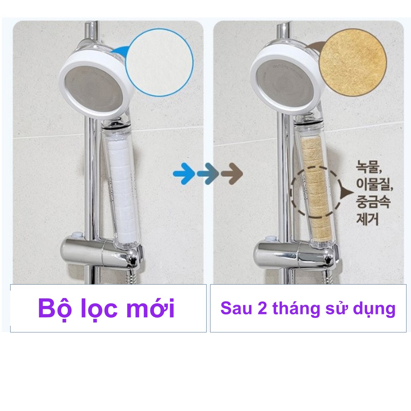 Vòi Sen Lọc Sạch Nước Atojet Hàn Quốc