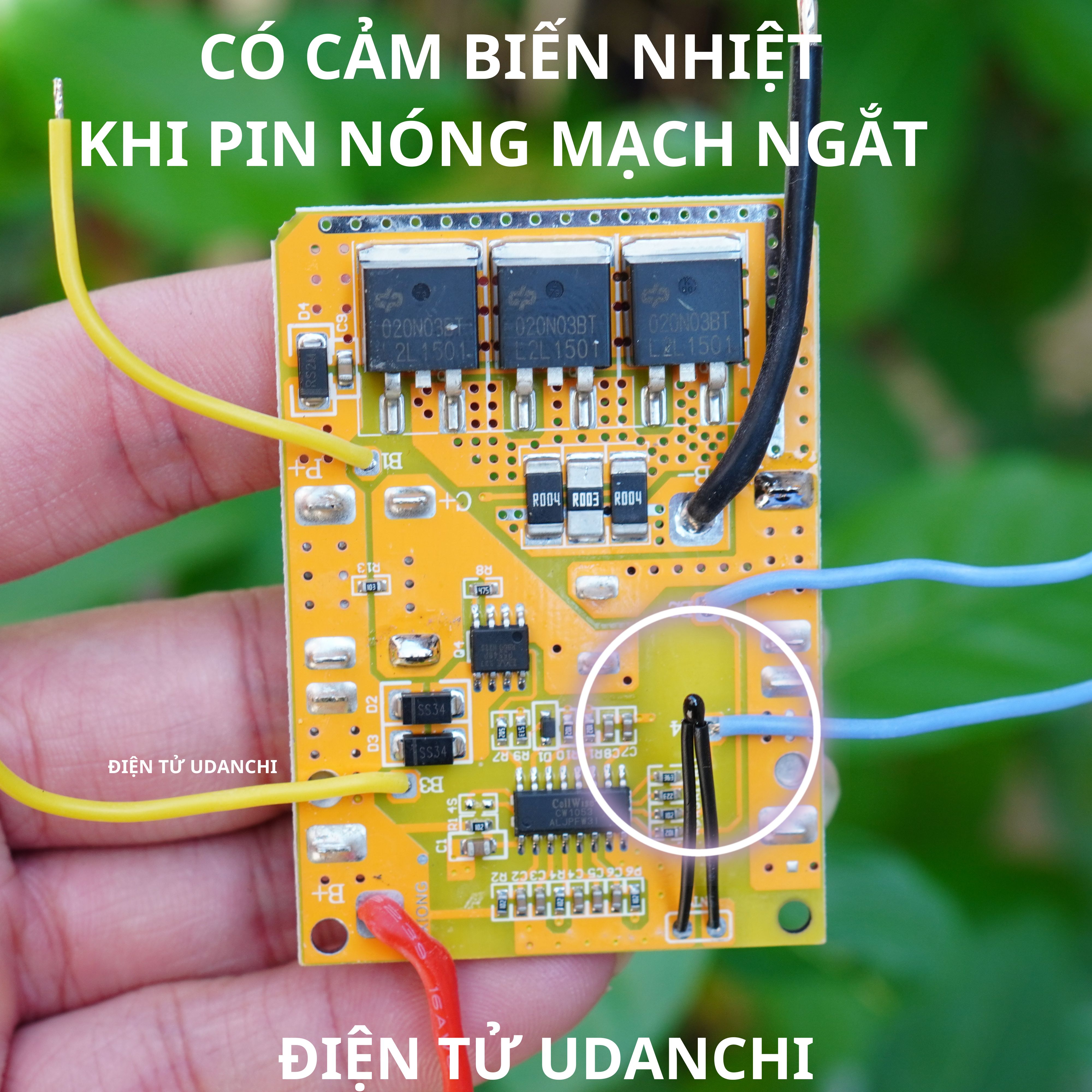 Mạch pin Makita 5S 18V 21V 80A CHÍNH HÃNG DXIONG, sạc và bảo vệ pin Liion, đầy tự ngắt có cảm biến nhiệt độ