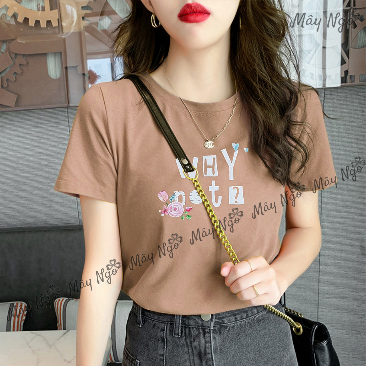 Áo thun nữ thun thái xịn co giãn dáng ôm vừa