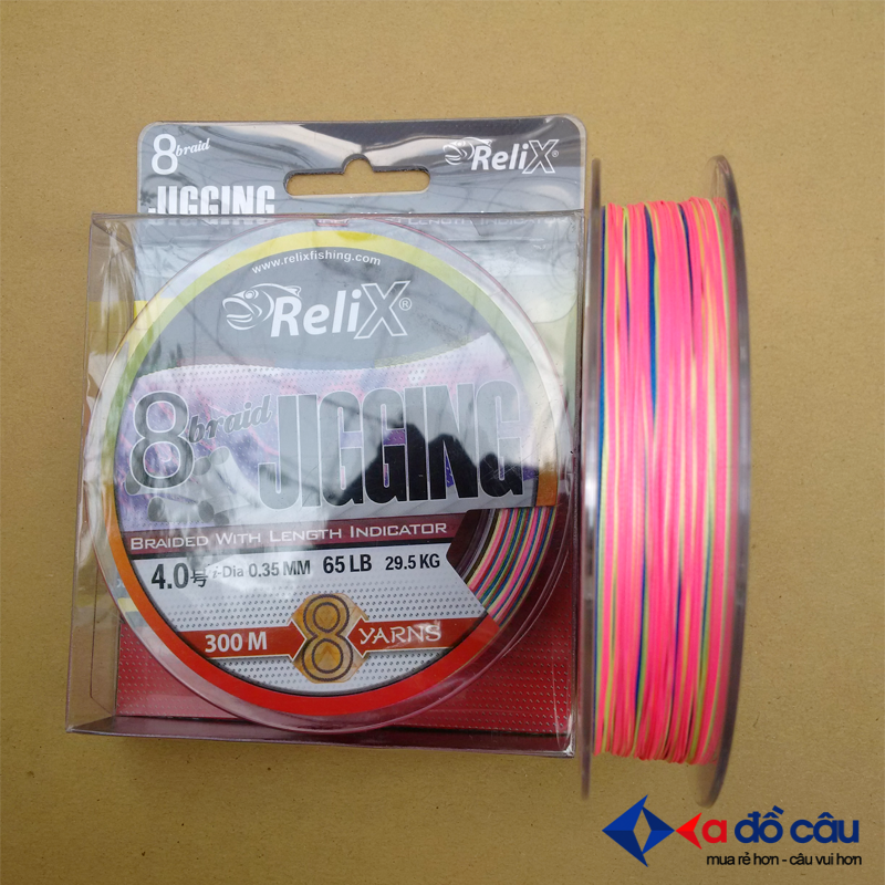 Dây PE 8 lõi Thái Lan Relix Jigging 300M