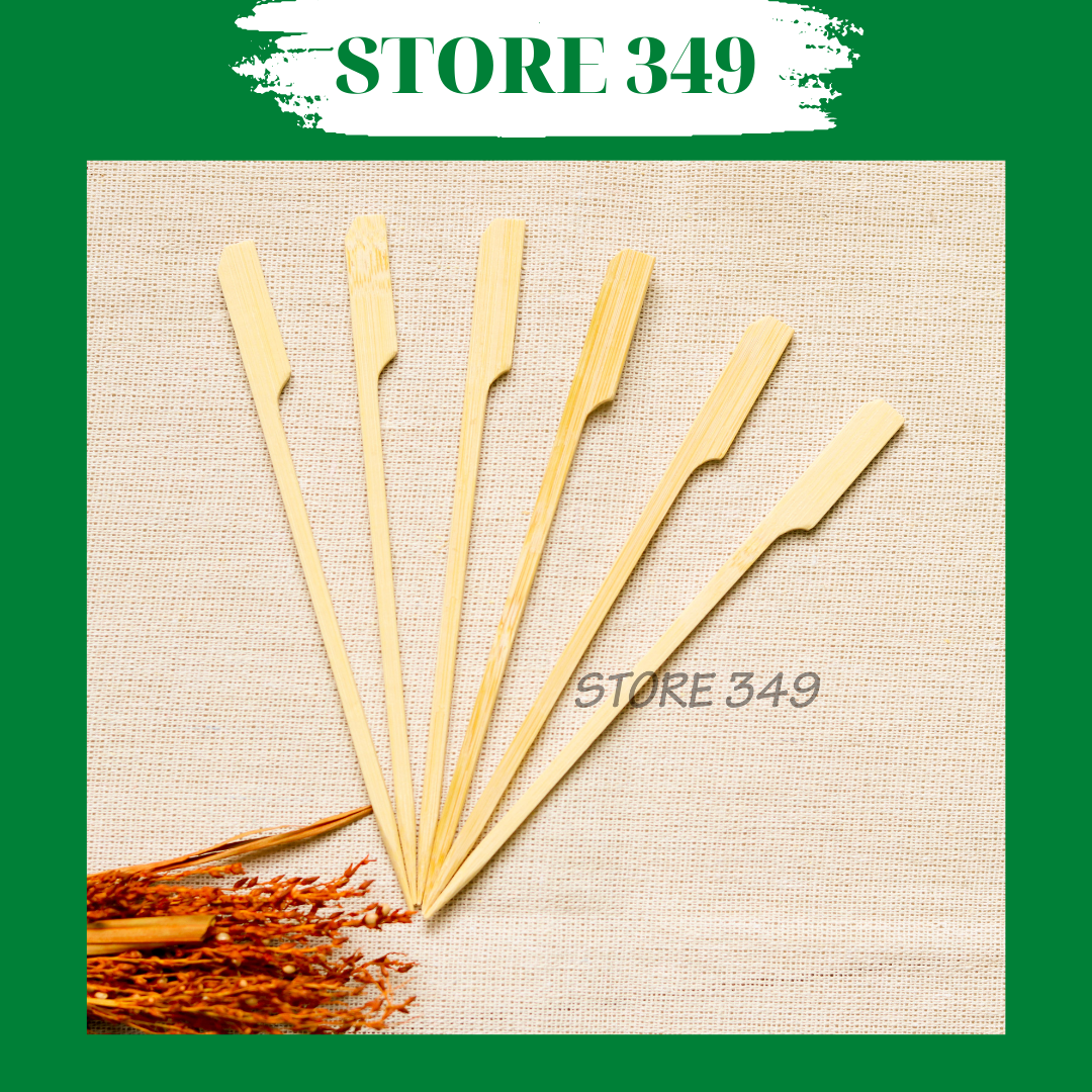 Cây Xiên Gỗ 9cm - 50 Cây Không Mắc Tre