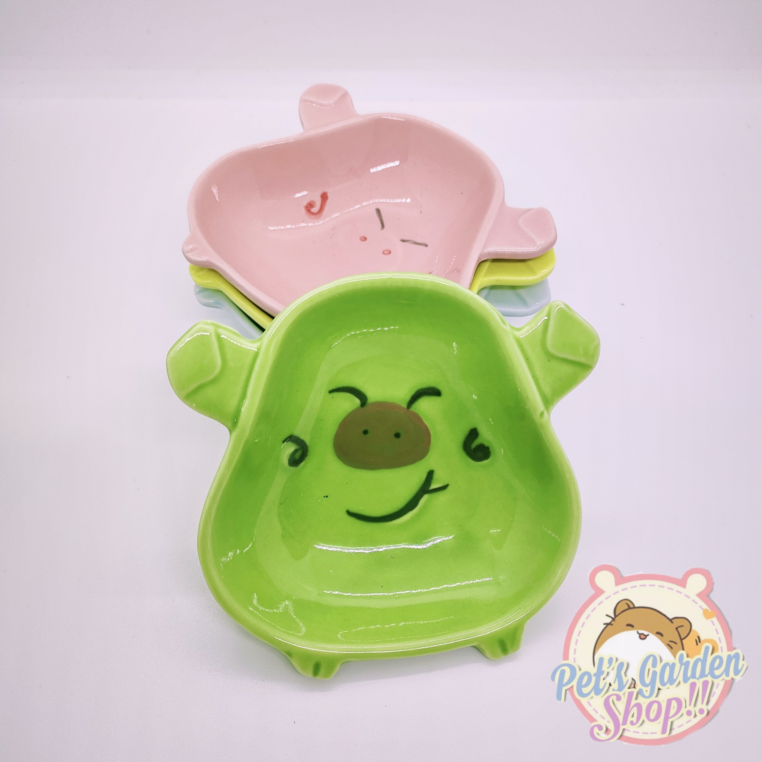 Chén heo nhỏ bằng sứ cho hamster