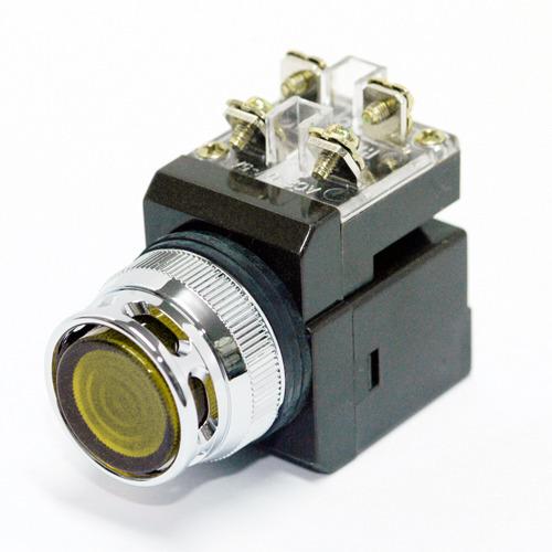 Nút ấn có đèn Hanyoung Nux _ LAMP PUSH BUTTON SWITCH CR 254 _ Đề có đèn nhấn nhả - 25mm