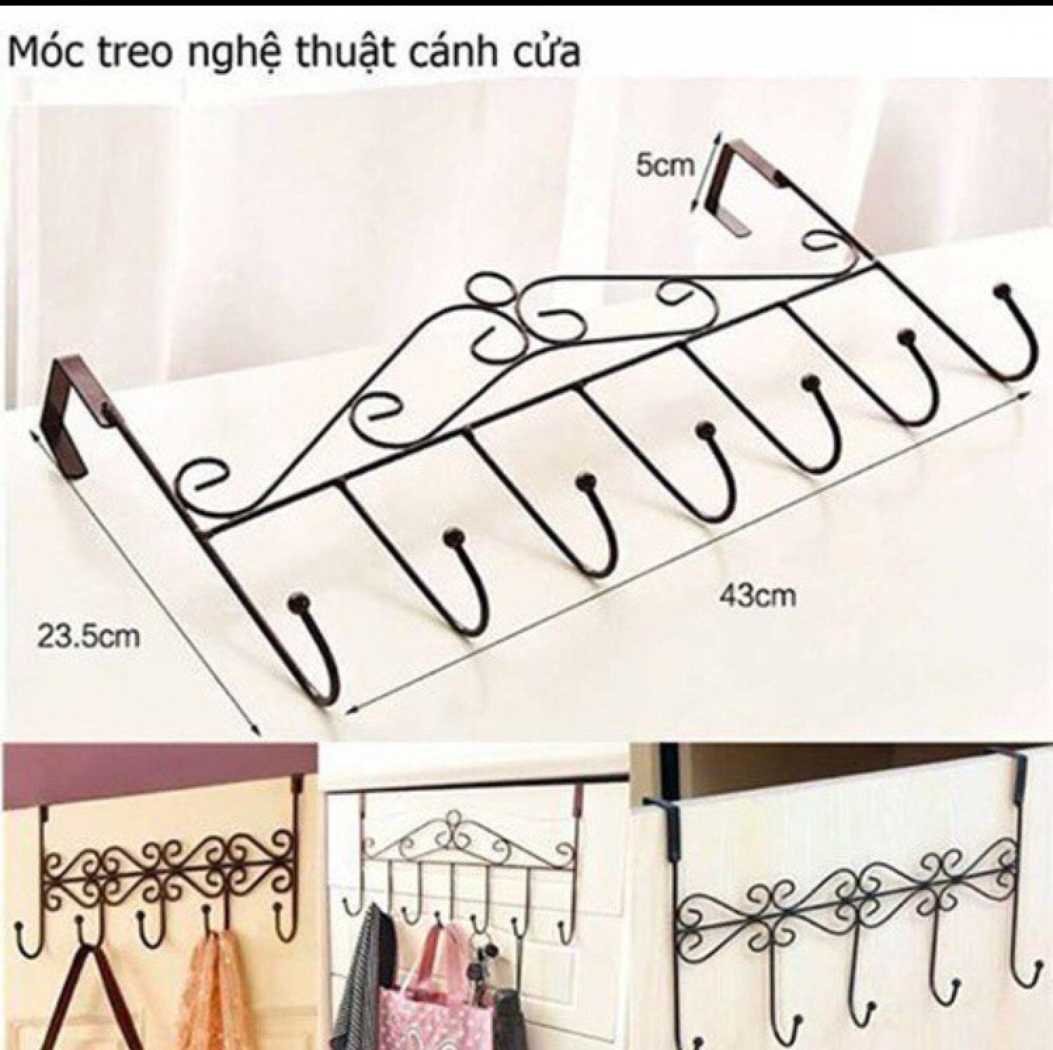 [HCM] Móc treo đồ sau cửa 7 móc
