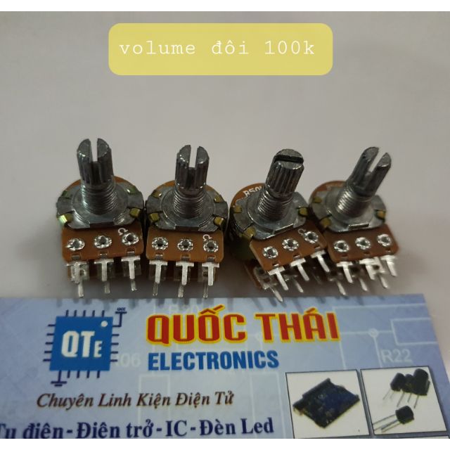 Combo 4 biến trở volume 100k đôi (6 chân)