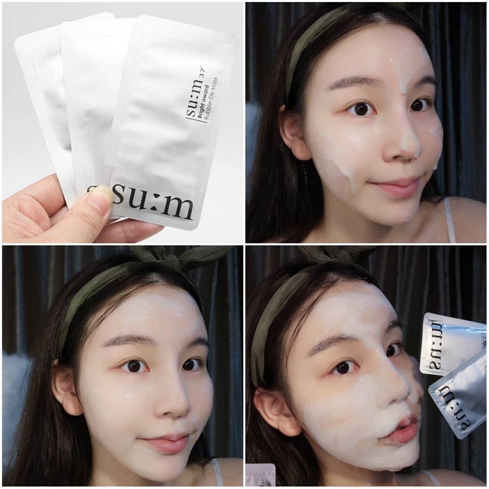 Mặt nạ thải độc Su:m 37 Bubble-De Mask combo 10 gói (sẵn màu trắng)
