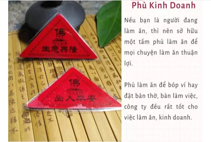 Phù TAM GIÁC: KHAI VẬN, TỤ TÀI, THÁI TUẾ, HÔN NHÂN, TÀI LỘC, QUÝ NHÂN, CÔNG DANH, BÌNH AN