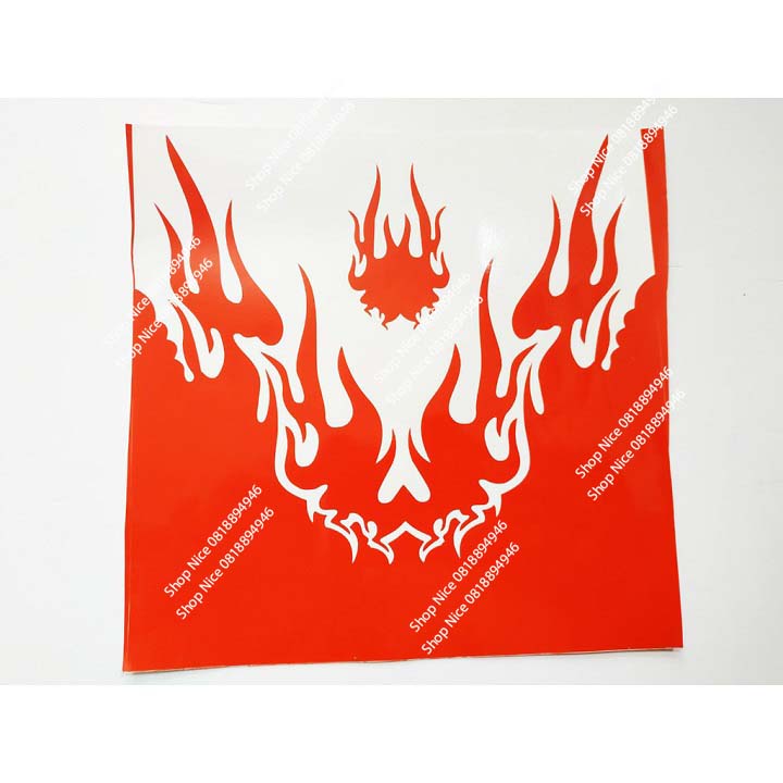 Tem decal dán dè trước sau xe máy