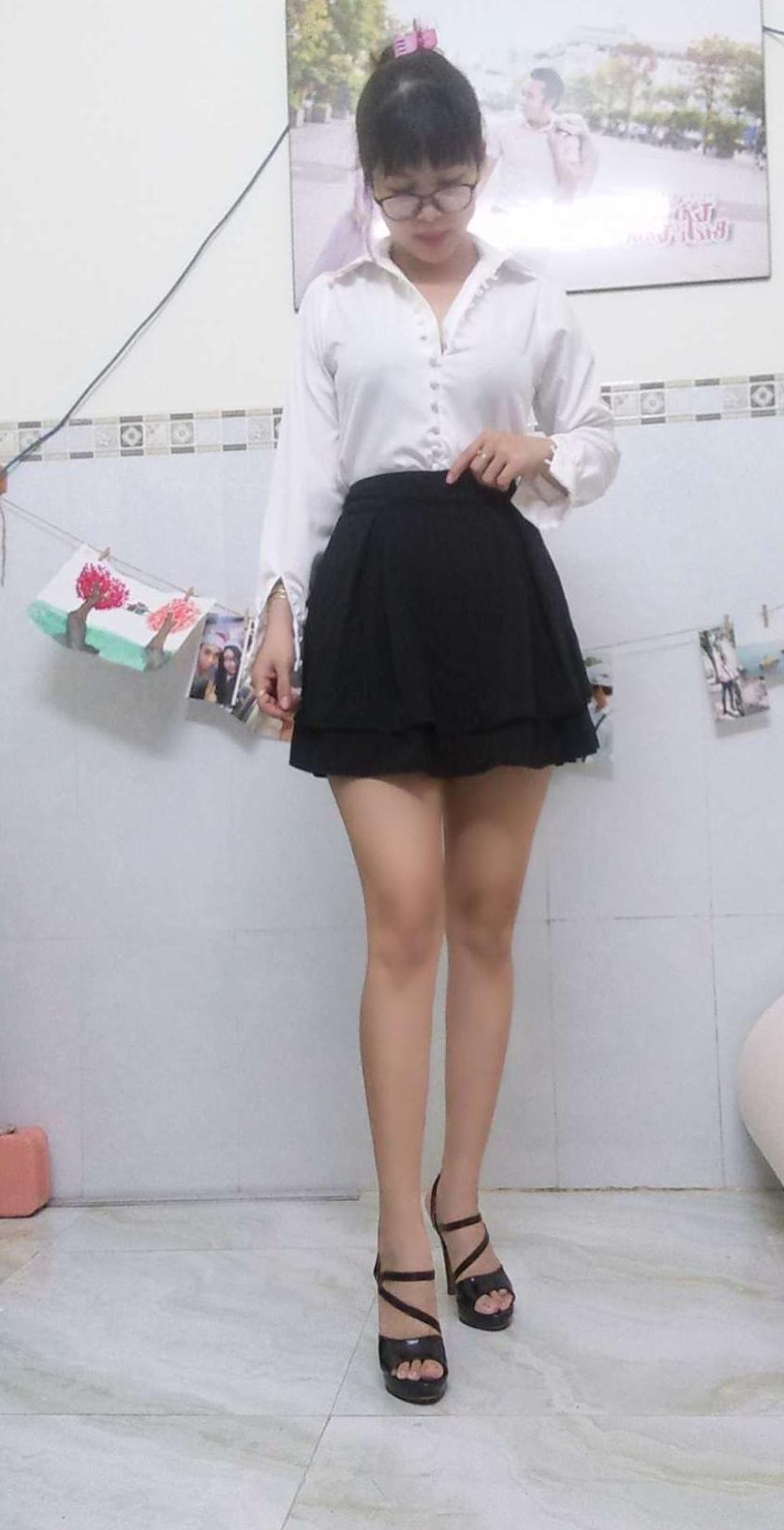chân váy tơ nhung cao cấp