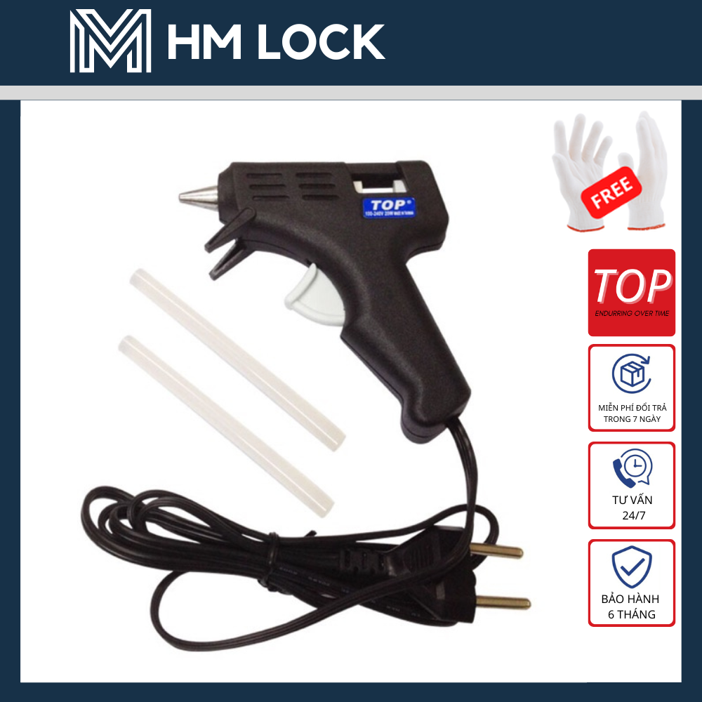 MÁY PHUN KEO DÙNG ĐIỆN 220V TOP 60W - ĐƯỜNG KÍNH KEO: 11MM - HÀNG CHÍNH HÃNG - HM LOCK