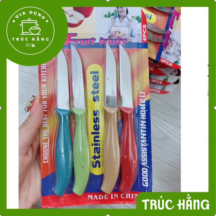 Set vỉ 4 dao cắt trái cây