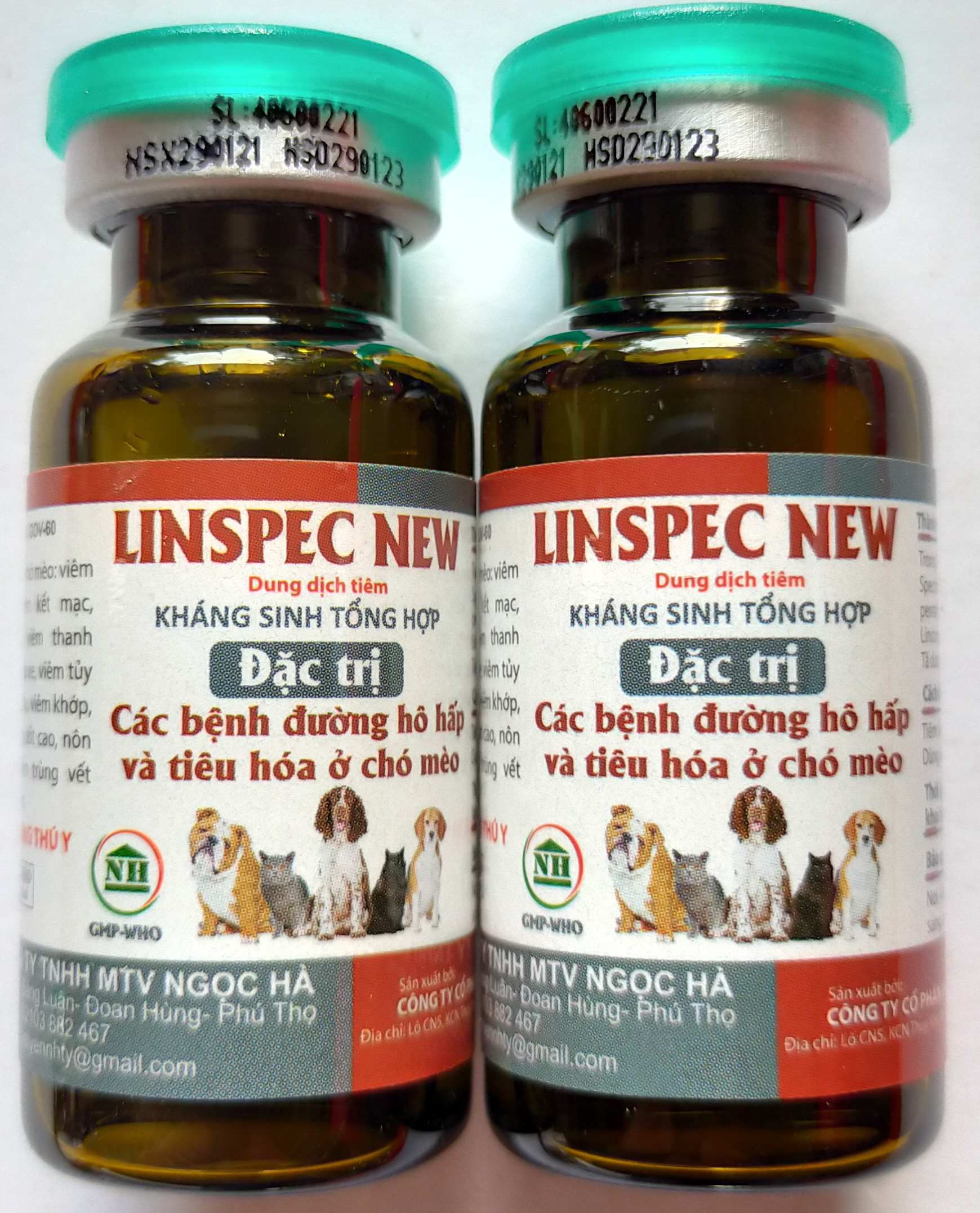 1 lọ LINSPEC NEW 10 ml kháng sinh tổng hợp chuyên dùng cho các bệnh đường hô hấp và tiêu hoá ở chó mèo