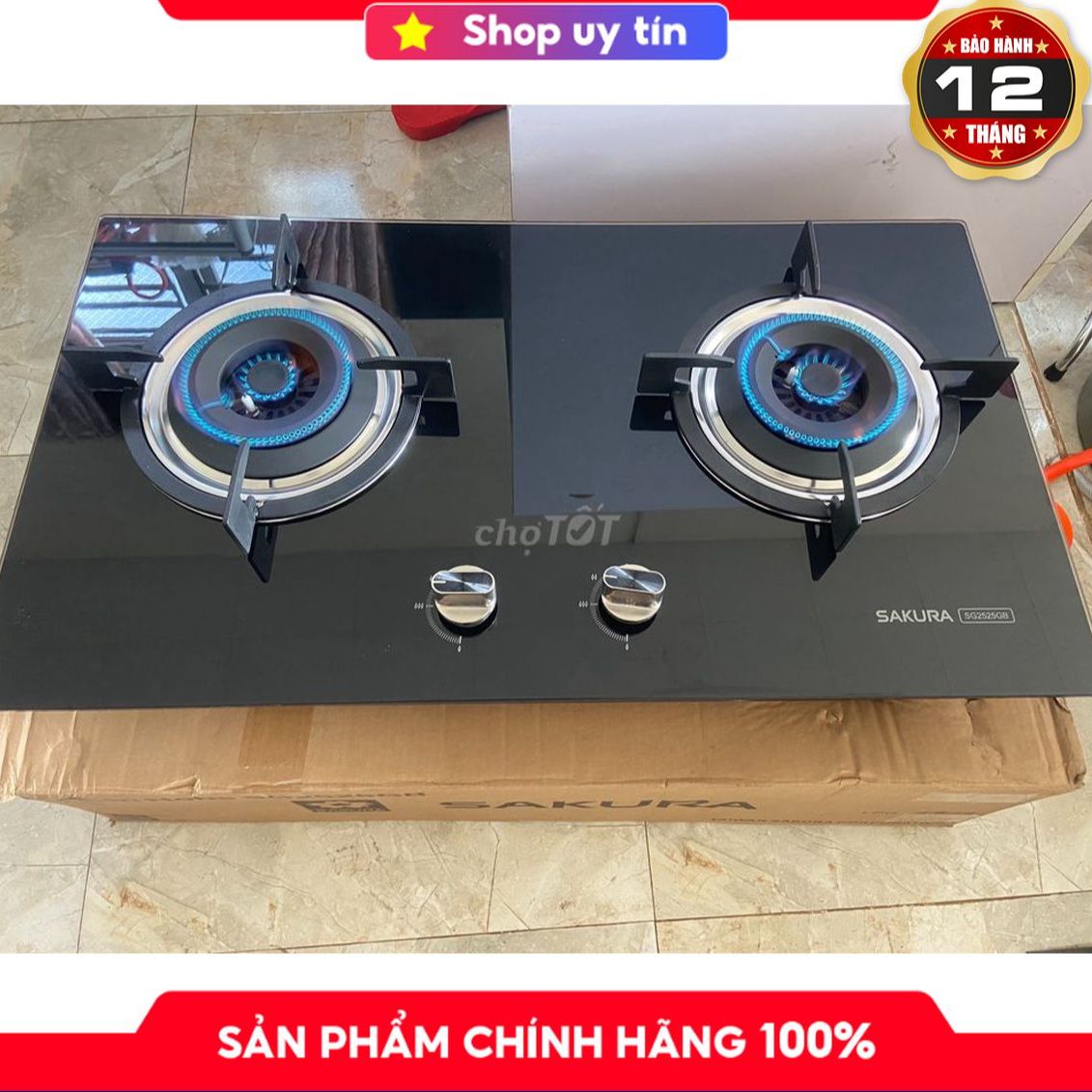 Sakura sg-25gb gas stove display + Gift gas wire, IC ignition, auto gas shutdown, save gas warranty 12 months