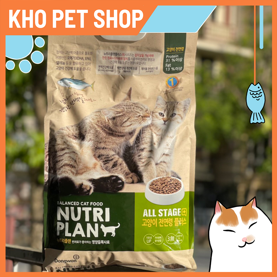 Thức ăn khô Nutri Plan 1kg cho mèo