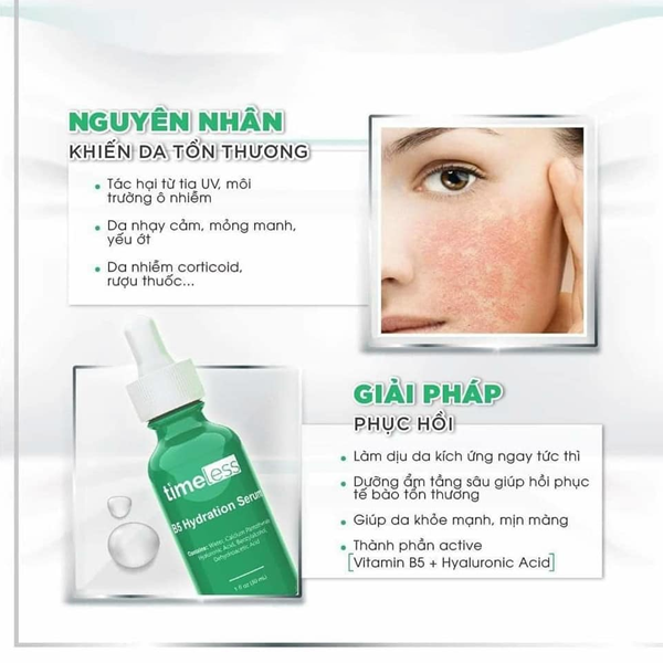 Tinh Chất Timeless Vitamin B5 + Hyaluronic Acid (30ml)