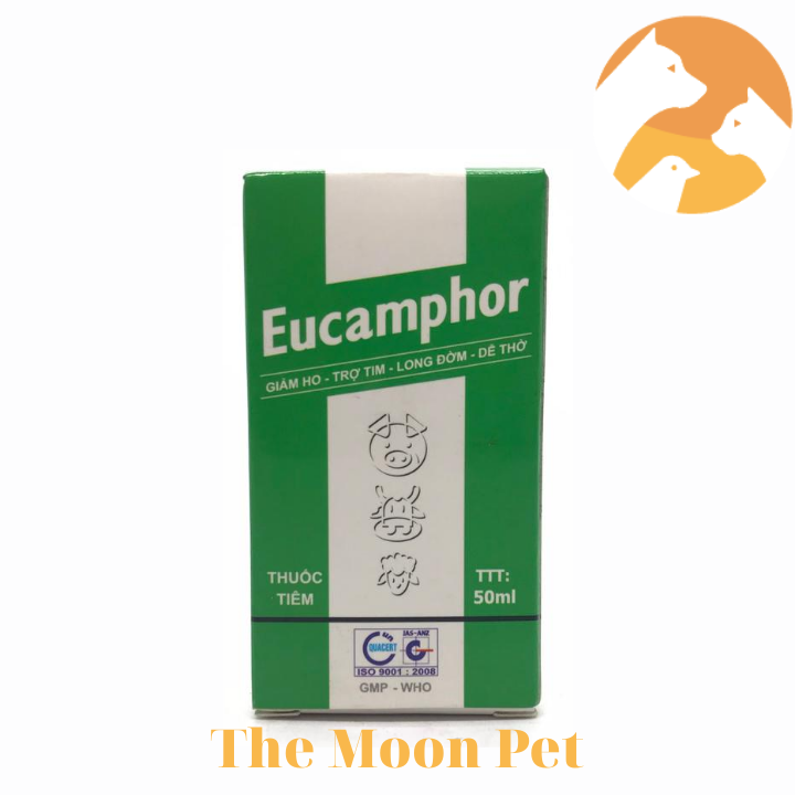 Eucamphor [50 ml] Giảm ho, trợ tim, long đờm, dễ thở