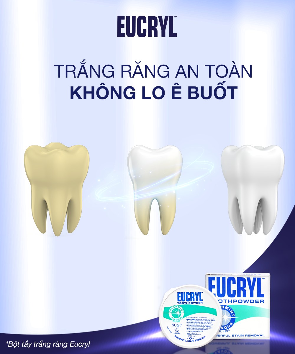 Combo of 3 Eucryl Toothpaste to Help Whiten Teeth (3X62G)