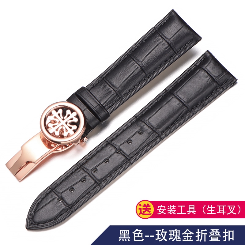 Đồng hồ dây da thay thế Lựu đạn Patek Philippe 5167Ax đồng hồ cơ PP khóa gấp phụ kiện dây da