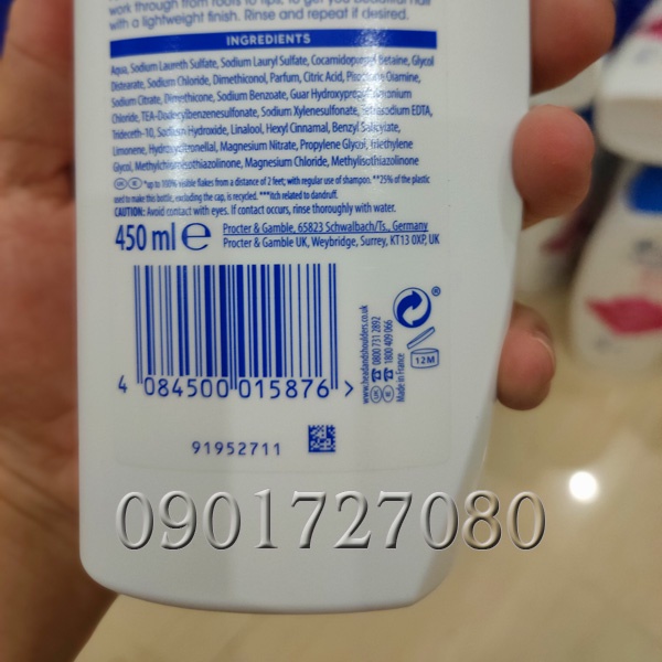 Dầu gội Head and Shoulders Smooth anh Silky (Hoa dâm bụt) - Pháp