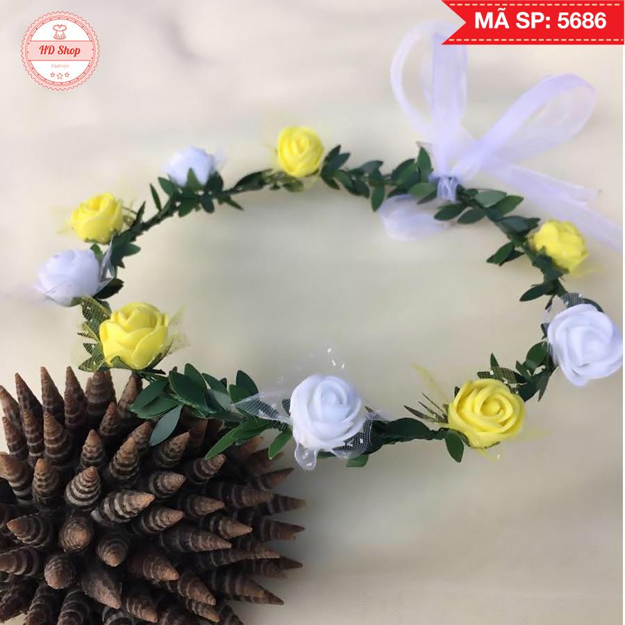 vòng hoa đội đầu cho bé - 5686