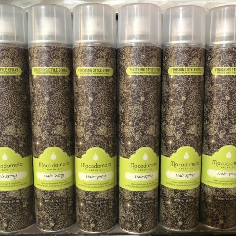 Gôm xịt tóc Macadamia 320ml chính hãng Mei