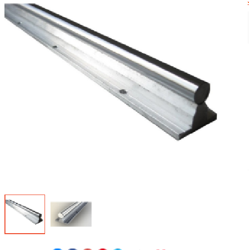 Thanh trượt tròn có đế phi 16 dài 500mm