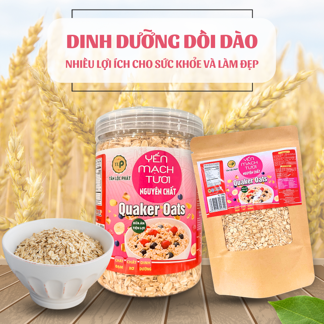 Yến Mạch Cán Vỡ Tân Lộc Phát Bịch 500g