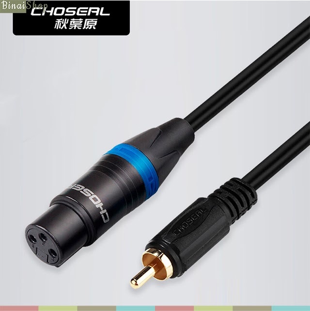 Cáp âm thanh XLR - RCA Choseal Q388 (1m)
