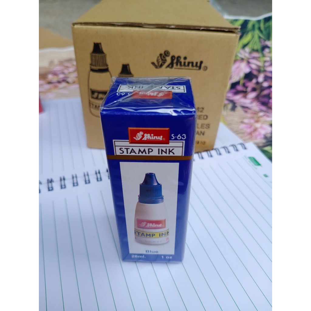 Mực Dấu Shiny 28ml - Hộp mực con dấu chính hãng