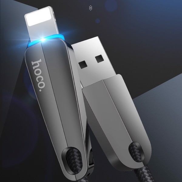 Cáp iPhone / TypeC tự ngắt dây dù HOCO U35 dài 1M2 / 2M