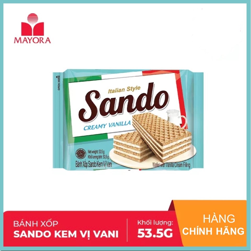 [HCM ship 2h] Bánh xốp Sando Creamy Vani 53.5g