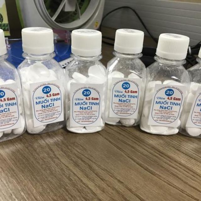 Viên Muối Sinh Lý Nacl 0,9% [Hộp 20-50 Viên]