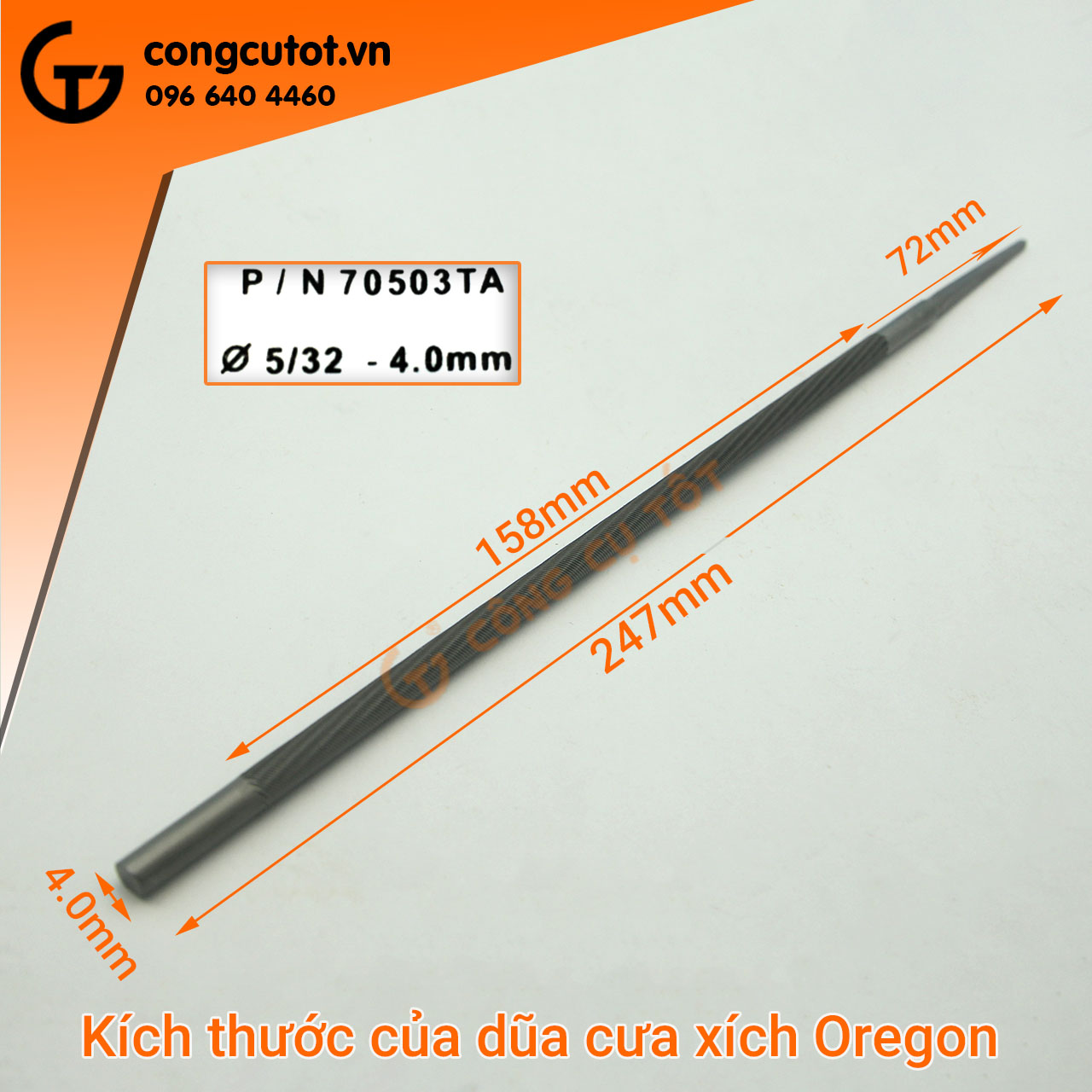Dũa xích máy cưa Oregon Thụy Sĩ 200mm