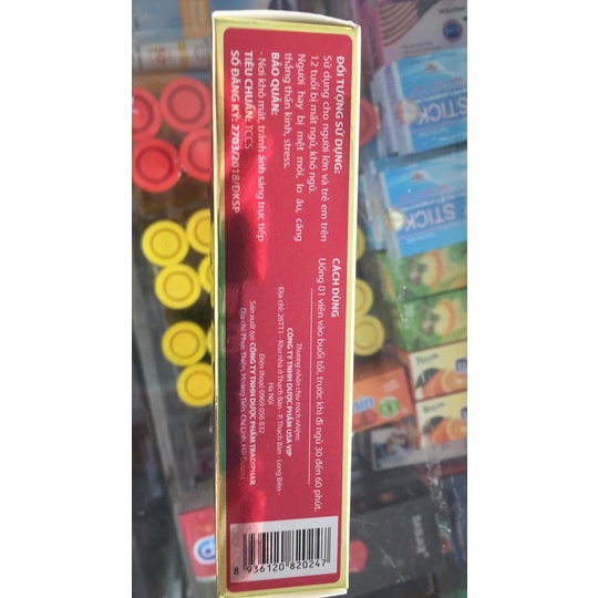 AN GIẤC ĐAN GOLD, hộp 30 viên