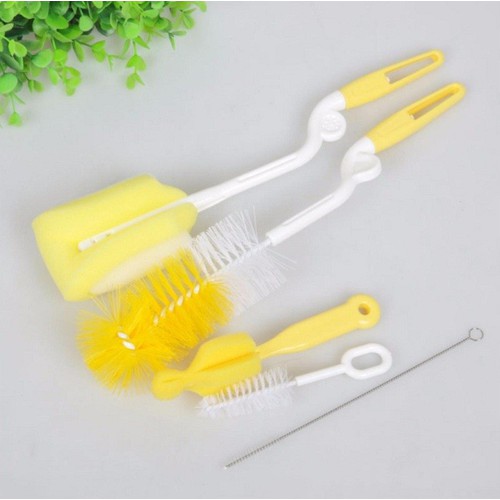 Bộ Cọ Rửa Bình Sữa Và Núm Ti 4 Món