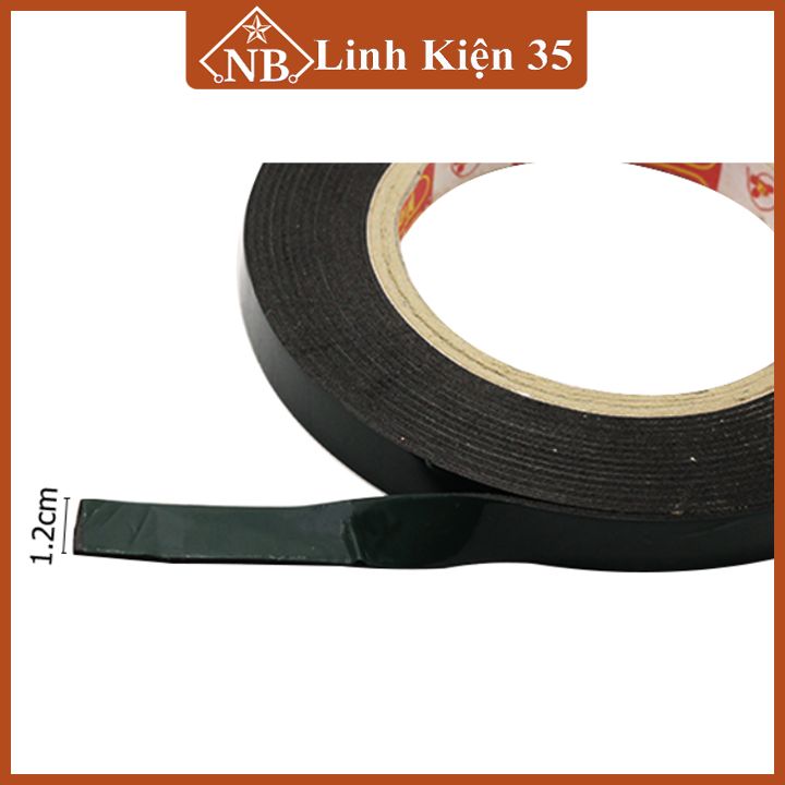 Băng dính xốp 2 mặt chiều rộng 1.2cm/2cm/2.4cm/5cm