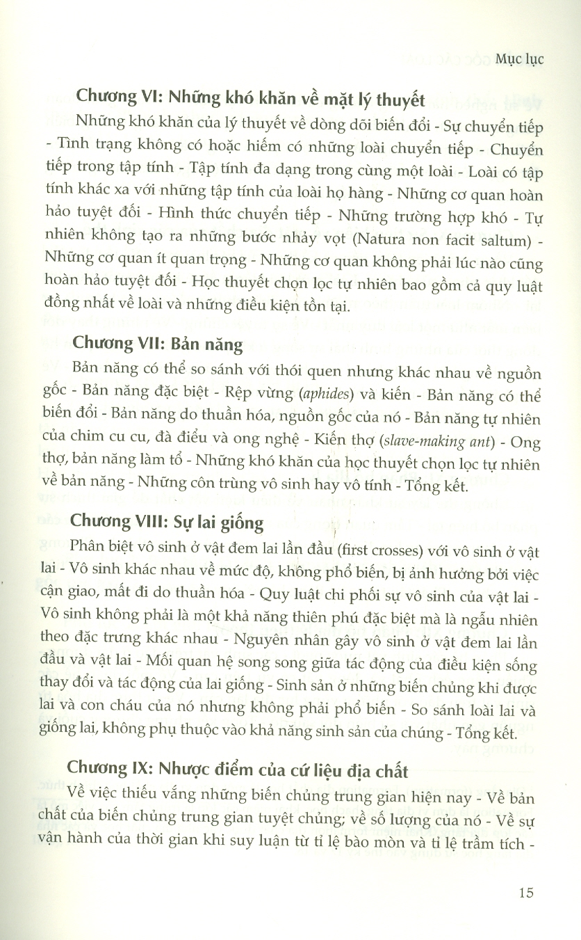 Nguồn Gốc Các Loài