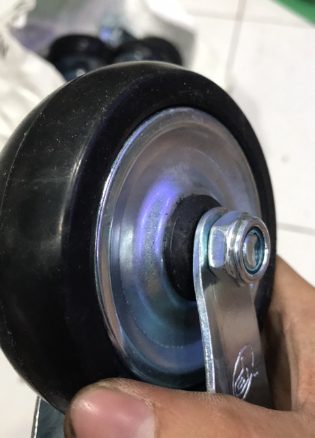 Bánh xe cao su VP( 10cm)(4 bánh)