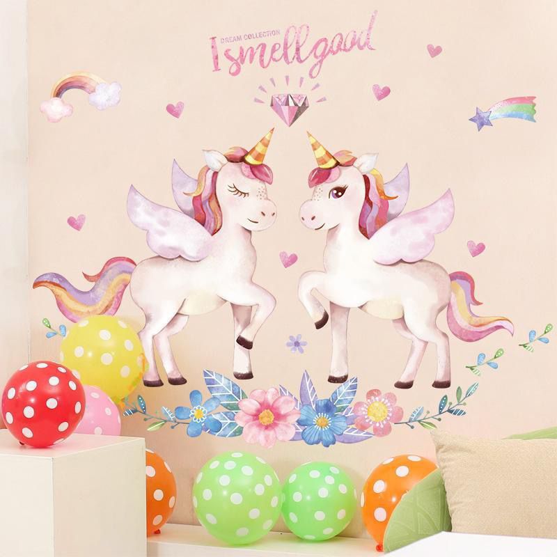 Decal dán tường ngựa pony QR9091